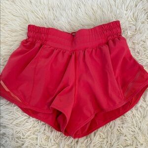 lululemon athletica Bright Red Running Shorts